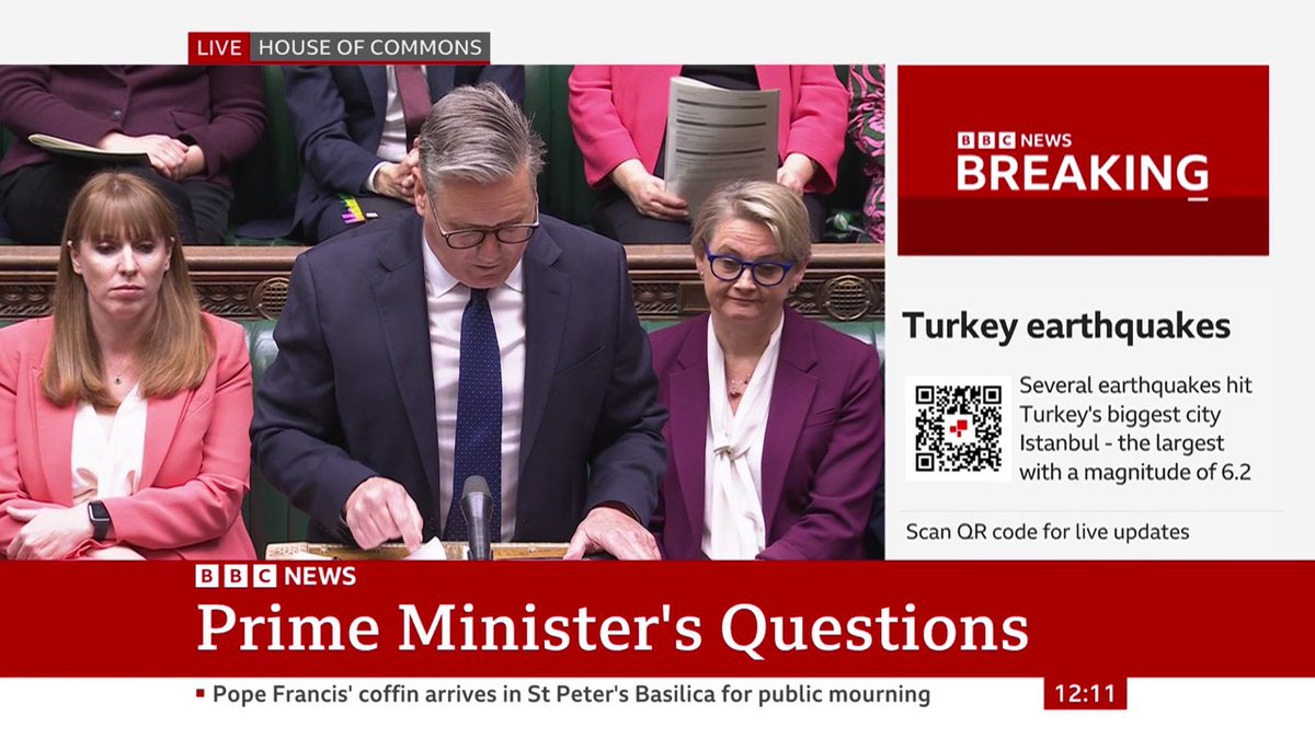 Kemi Badenoch says how can we "take the government seriously" when some Labour MPs do not agree with the Supreme Court Keir Starmer attacks her party, saying Robert Jenrick admits "Reform and the Tories are working together" #PMQs