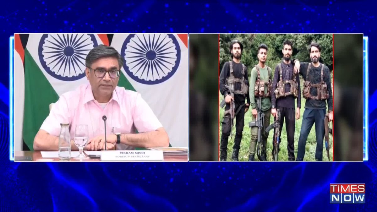 MEA briefing on #PahalgamTerrorAttack "The Indus Water Treaty will be held in abeyance with immediate effect": Vikram Misri, Foreign Secretary of India