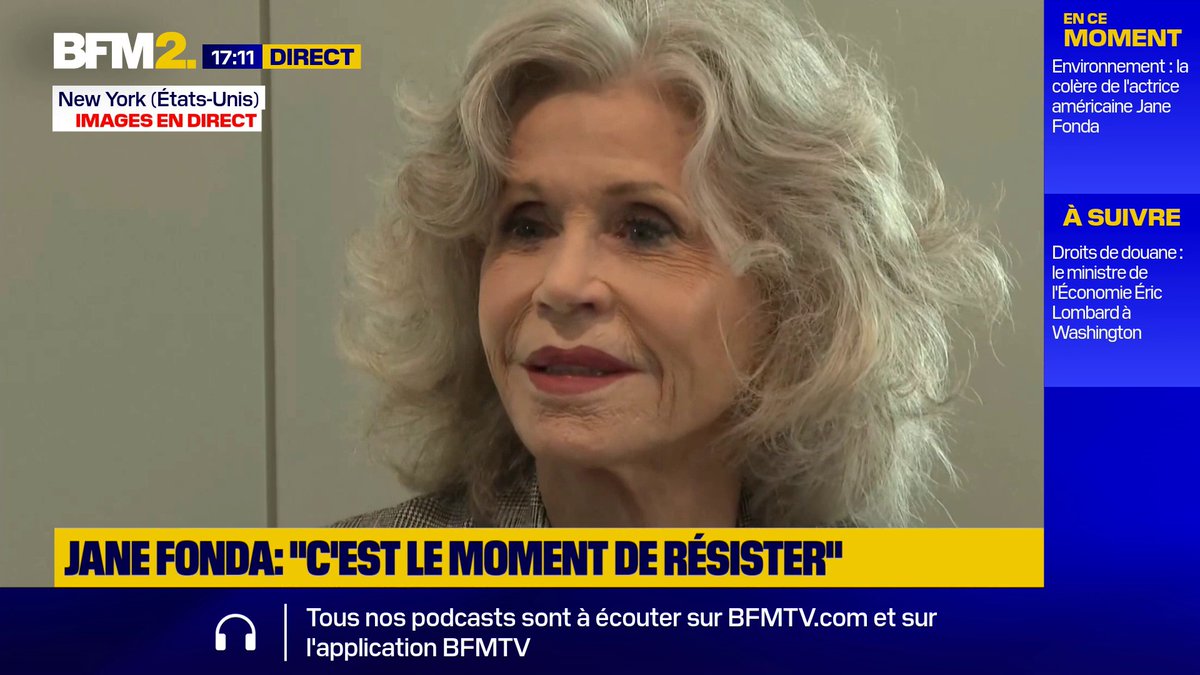 💬"Le président Trump a passé un pacte avec le diable. Le diable qui est l'industrie des énergies fossiles. [...]Il est du côté de la mort. Il est en train de nous tuer et la nature dont nos vies dépendent" Jane Fonda, lors d'une conférence de presse auprès de Greenpeace