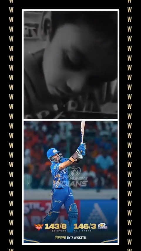 𝐖 x 4️⃣ = 🎶 #MumbaiIndians #PlayLikeMumbai #TATAIPL #SRHvMI