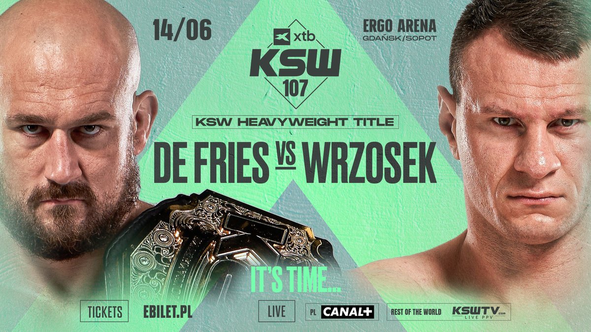 The King in the North vs The Unstoppable Usurper 🔥 👑 Phil De Fries 🏴󠁧󠁢󠁥󠁮󠁧󠁿 vs. Arek Wrzosek 🇵🇱 XTB #KSW107 | JUN 14 | ERGO ARENA | Tickets on sale eBilet