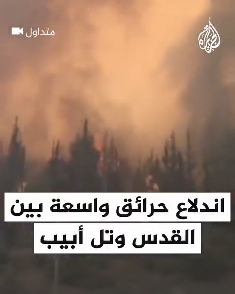 اندلاع حرائق واسعة بين القدس وتل أبيب بسبب موجة حر شديدة، وسلطات الاحتلال تغلق شوارع وتخلي المستوطنين مع صعوبة إخماد الحرائق، ونتنياهو يقول إن إسرائيل ستطلب مساعدة دول مجاورة إن لزم الأمر