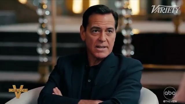 CLOONEY AND LUPONE'S DIFFERING VIEWS ON TRUMP ERA: #TheView co-hosts react to George Clooney sitting down with Patti LuPone to discuss their predictions on the future of the U.S.