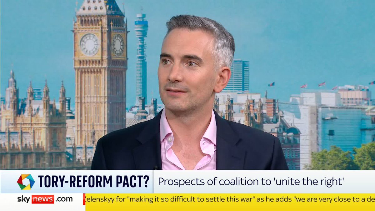 "It's wrong to say they're just versions of each other" More in Common's Luke Tryl sets out the political differences between Reform voters and Tory voters - and how these differences mean it would be a mistake to lump the two groups of voters together. Sophy Ridge ⬇️