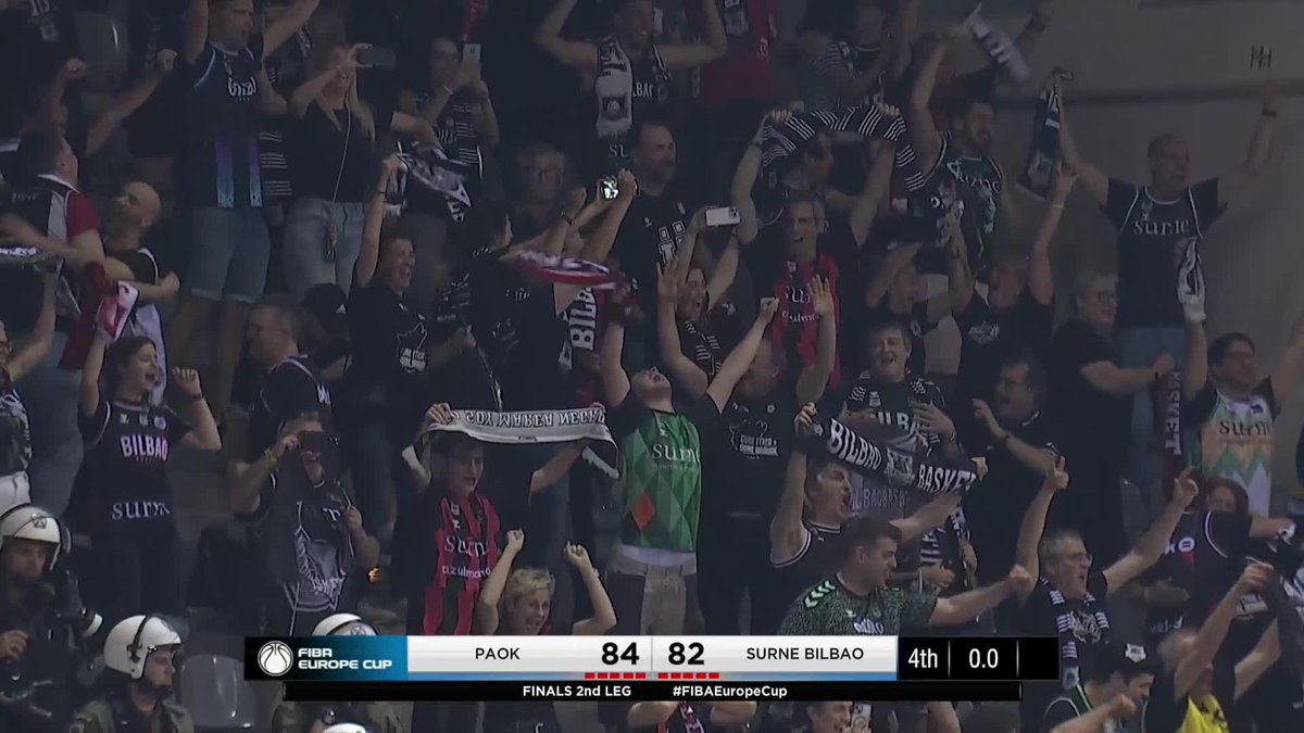 🖤⚫🖤⚫🖤⚫🖤⚫ HISTORY FOR Surne Bilbao 😎 AS THEY WIN THEIR FIRST EVER EUROPEAN TROPHY 🏆 #FIBAEUROPECUP