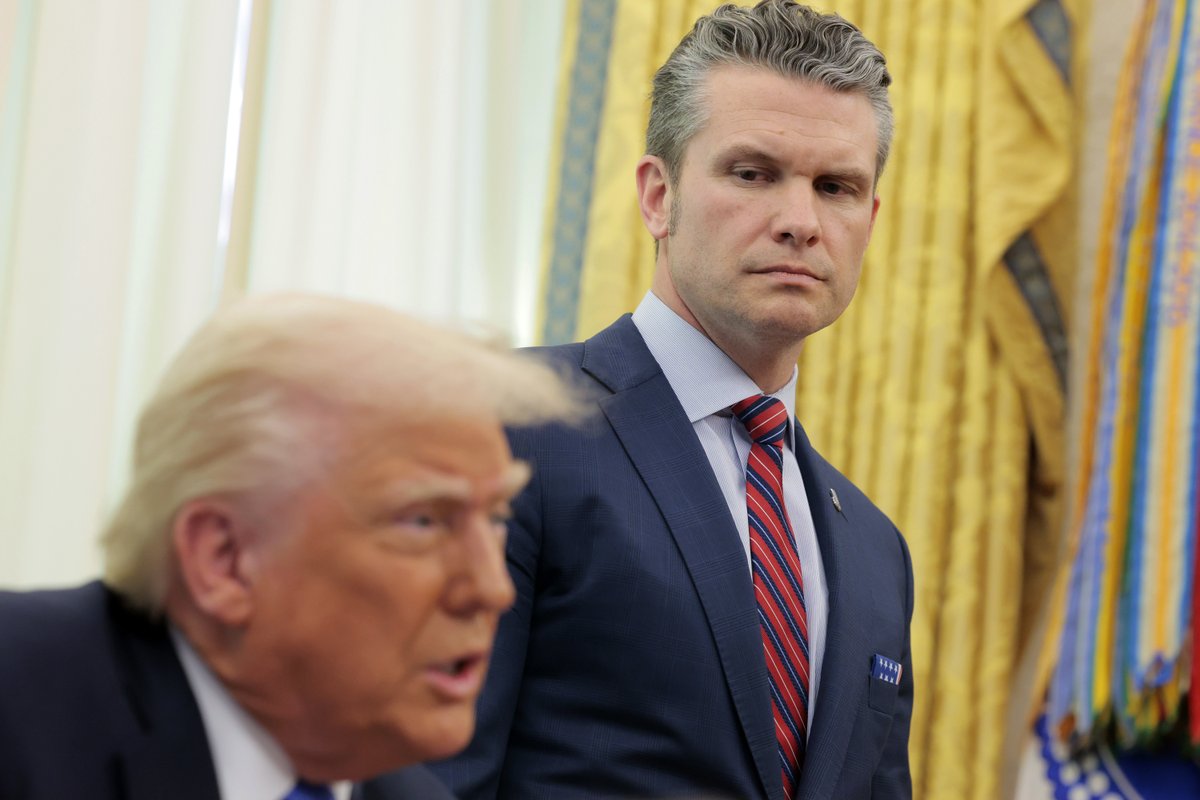 A vicious rivalry at the Pentagon could be the reason Defense Secretary Pete Hegseth's job is in jeopardy. We explore the drama in this video collaboration between @POLITICO and Business Insider