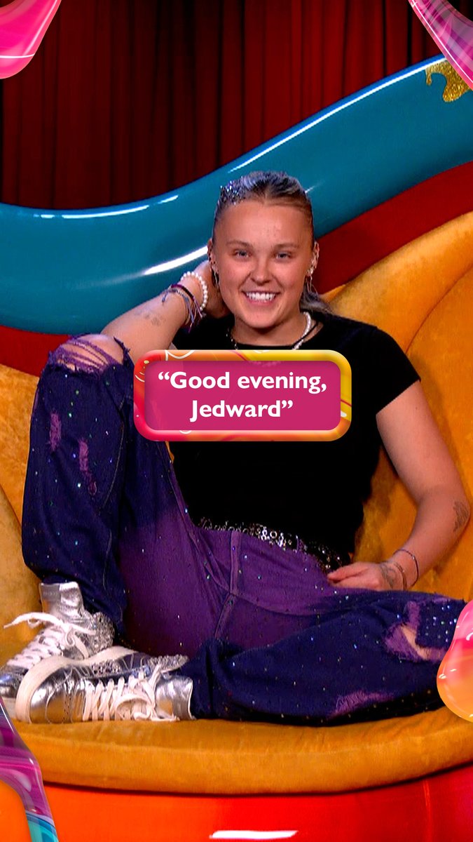 JoJo Siwa says good evening Juggernaut- sorry, we mean Jedward 🫶 #CBBUK