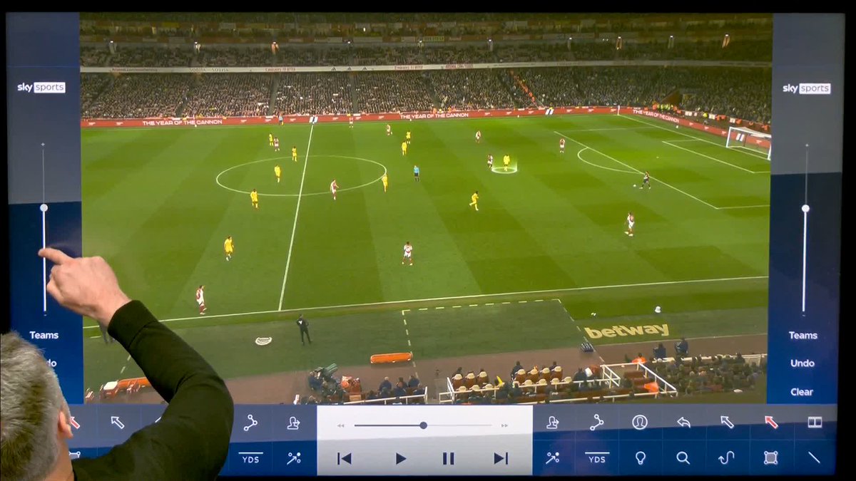 "The goalkeeper doesn't NEED to be there." ๐ค Jamie Carragher breaks down David Raya's positioning before Matetaโs goal ๐