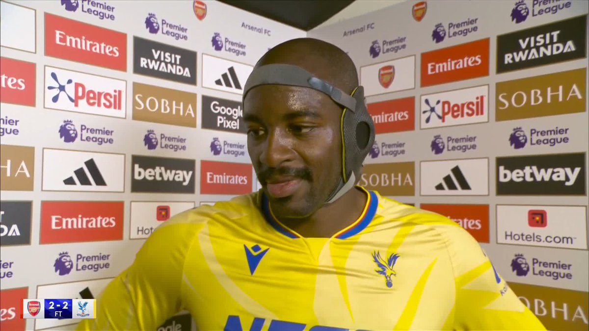 🗣️ "I just waited and then it went in." Jean-Philippe Mateta on that outrageous lob over David Raya 🤯