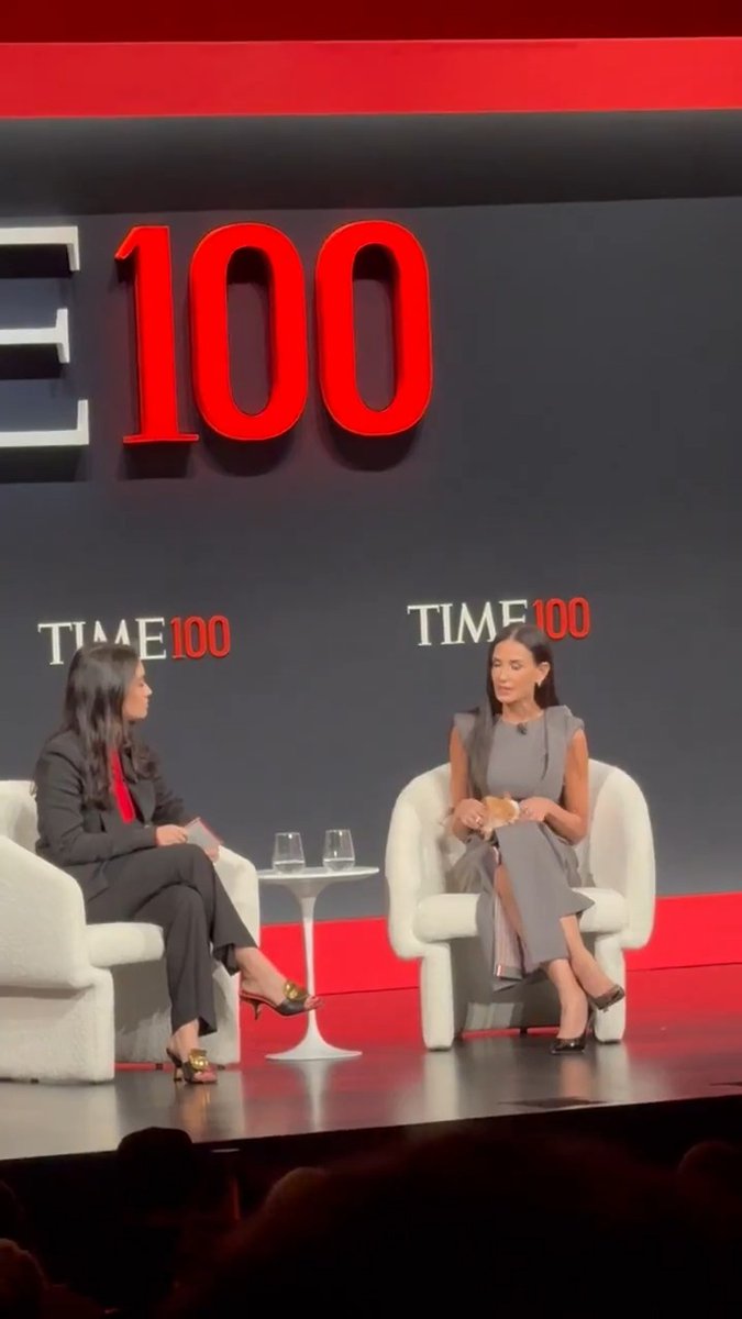 Demi Moore discusses what she learned from awards season during the #TIME100 Summit: "Every experience gives us something for the next step we're taking"