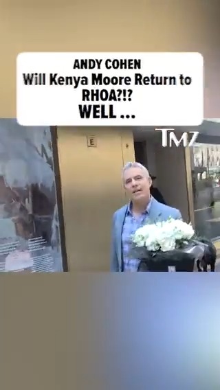 #KenyaMoore stans are begging for her return to #RHOA -- but #AndyCohen? Looks like he’s not exactly rushing to roll out the peach 👀🍑
