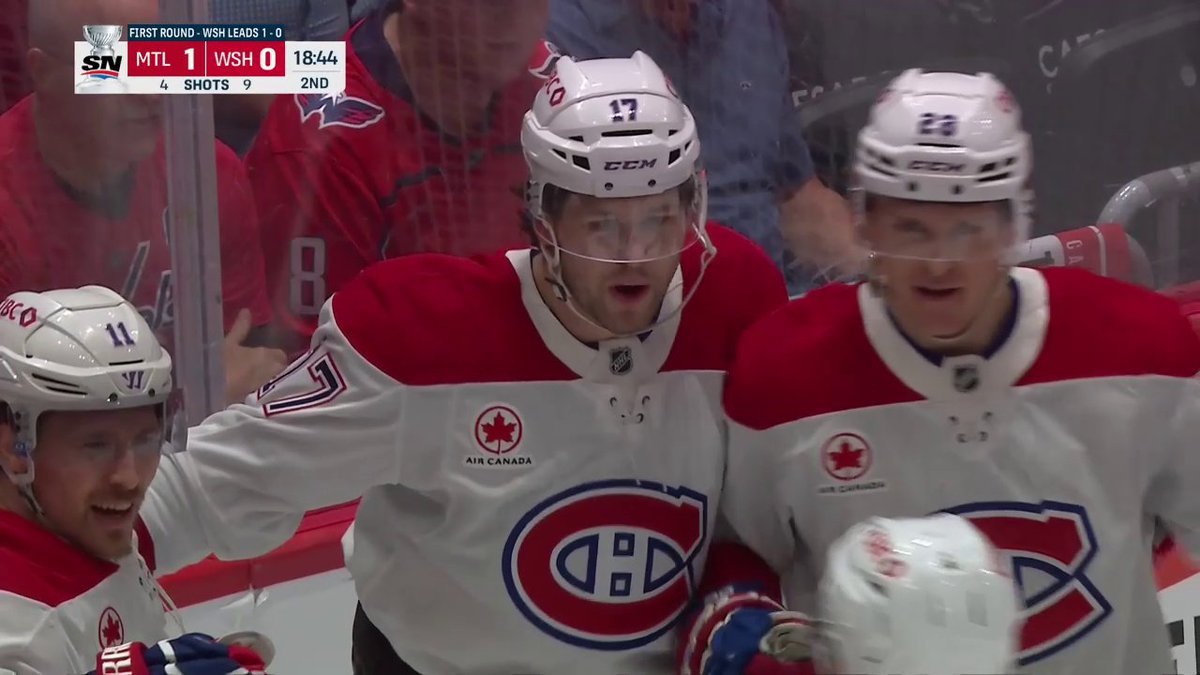 The x - Canadiens Montréal are on the board first! 💪 #StanleyCup 🇺🇸: ESPN ➡️ 🇨🇦: Sportsnet or stream on Sportsnet+ ➡️