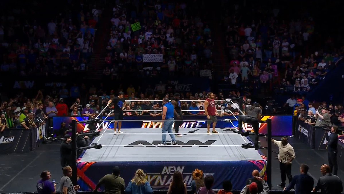 Samoa Joe to Jon Moxley: “I'm gonna beat your ass, choke you out and I'll be taking back MY AEW Championship.” It's official for the title. BUT LOOK AT SWERVE. 👀