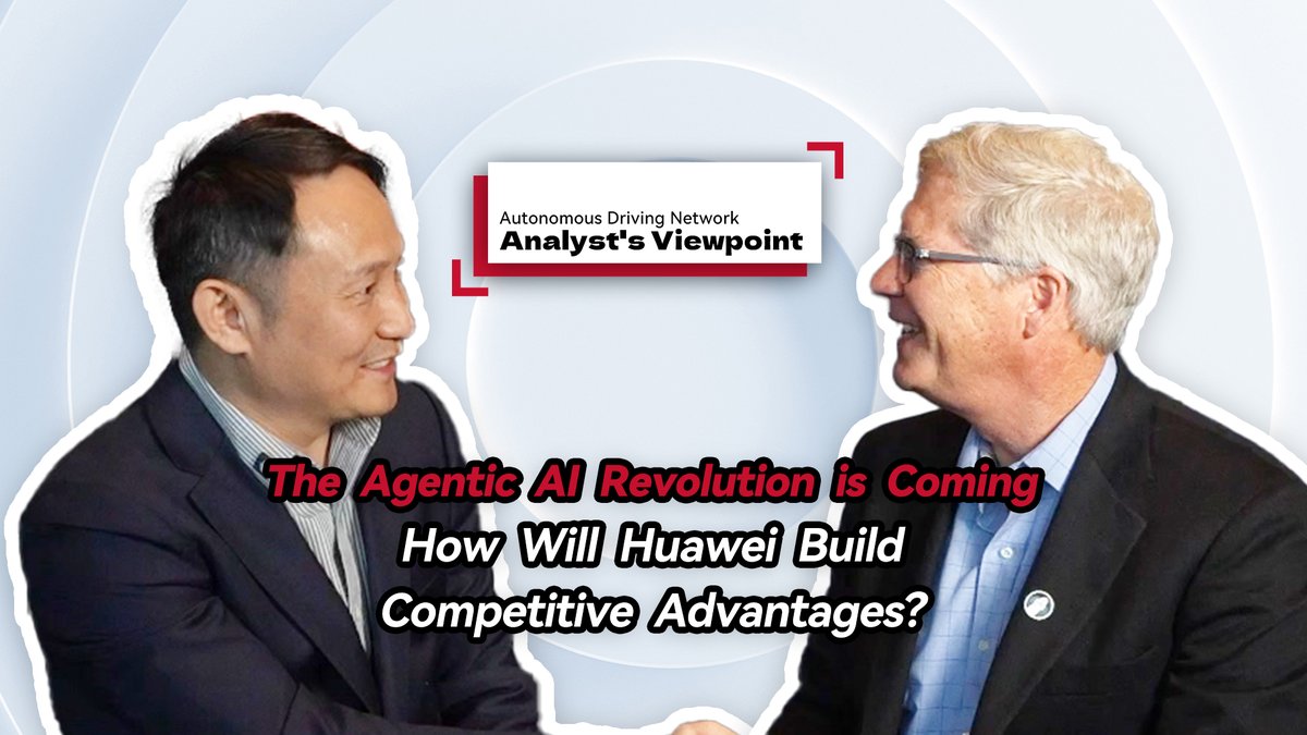 #Huawei ADN Solution General Manager, Sam Wang, met with Patrick Kelly, Appledore Research CEO, to discuss the Agentic AI revolution. Watch to learn how Huawei plans to create competitive advantages in the Agentic AI era. Check out Huawei's #AutonomousDrivingNetwork (ADN) here: #AutonomousNetworks