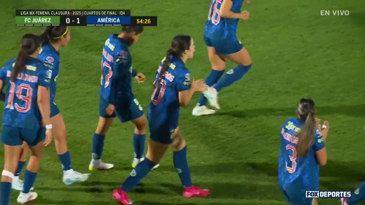 El gol de Scarlett Camberos para darle la ventaja al América Femenil💛✨