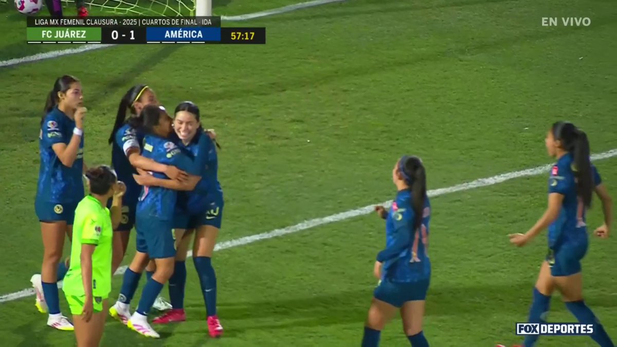La asistencia de Scarlett Camberos y el golazo de Nati Mauleón para el 2-0 del América Femenil en Juárez🥰💛🦅