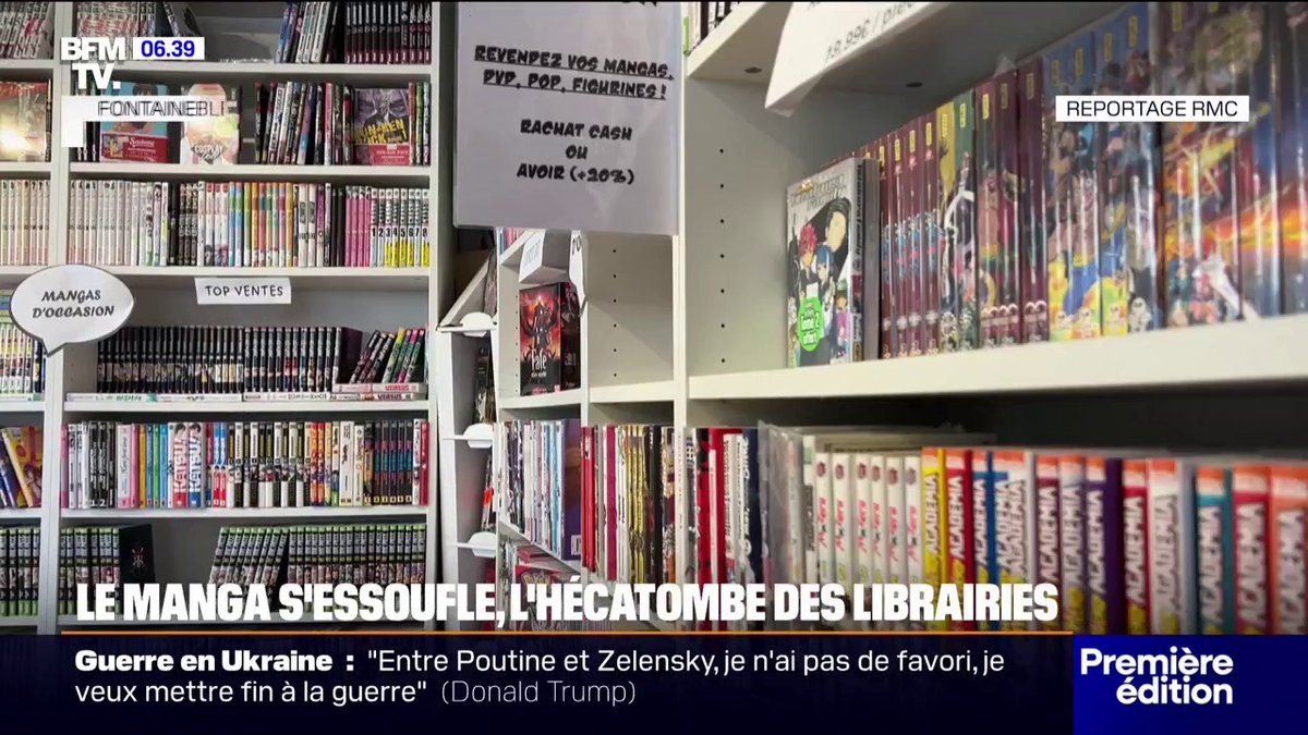 Face à la baisse des ventes de mangas, certaines librairies sont contraintes de fermer leurs portes