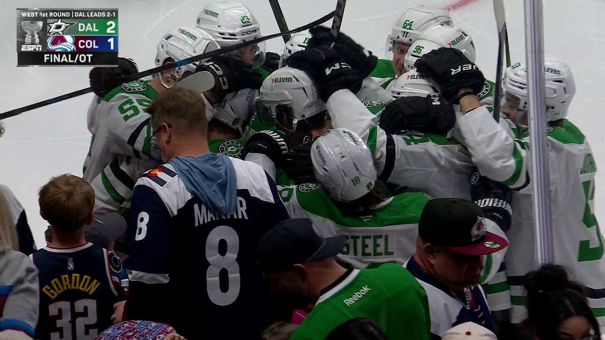 THE STARS WIN GAME 3 ON THE ROAD IN OT 🤩