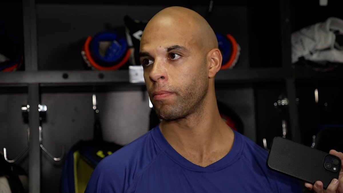 "We haven't played to the standard or level that we're capable of playing. It's a pissed-off group & we gotta go home & take care of business on home ice." Darnell Nurse on the #Oilers falling behind 2-0 in their series vs. the Kings. Enterprise | #LetsGoOilers