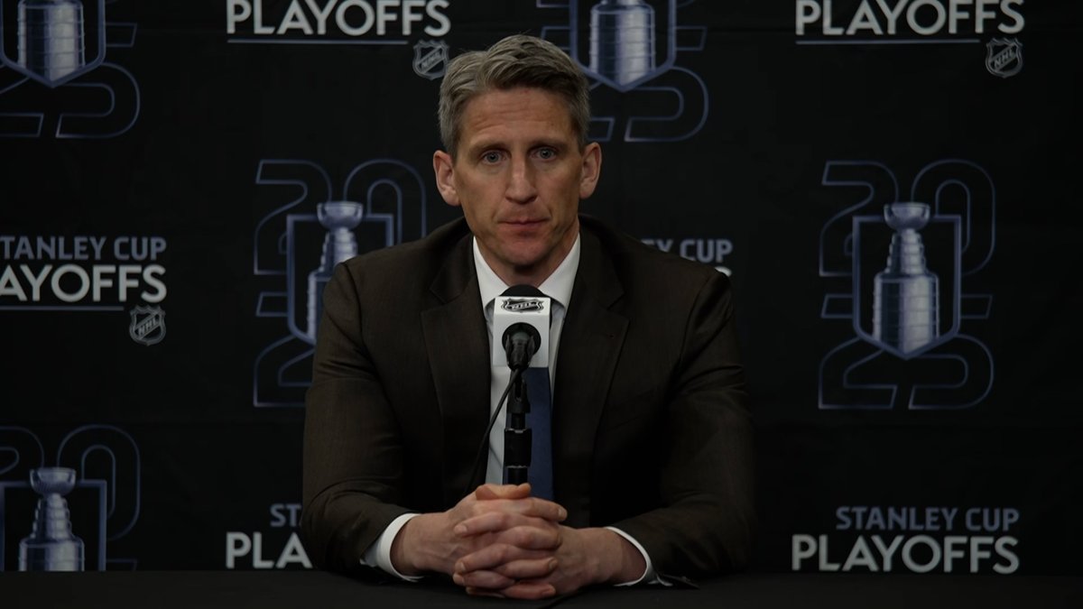 "There's absolutely no quit with this group. It's not an ideal position being down two games but certainly no panic, especially from what I've seen from the majority of this group." Coach Knoblauch on the #Oilers mentality down 2-0 in the series. Enterprise | #LetsGoOilers