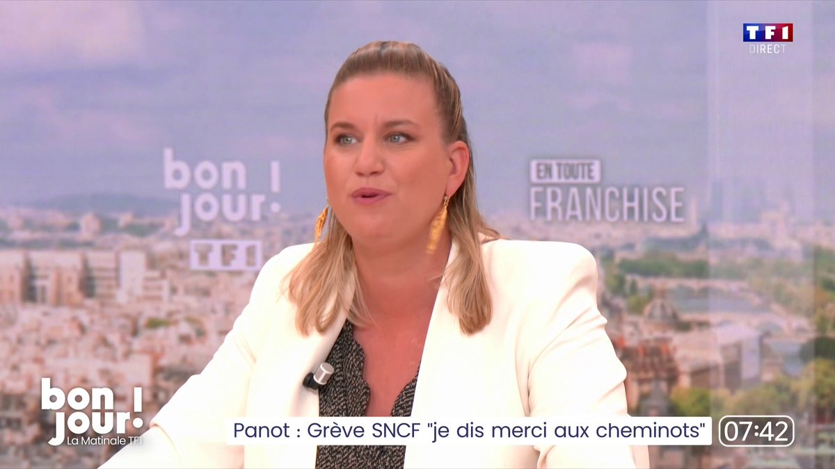 Grève à la SNCF pour le pont du 8 mai : "Je veux dire merci aux cheminots parce qu'ils se battent pour le service public mais aussi contre la fermeture des petites gares, contre le prix des billets qui ne cesse d'exploser" : Mathilde Panot à Adrien Gindre 📺 #BonjourLaMatinaleTF1