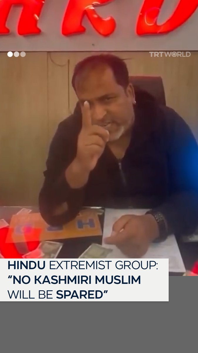 In a video shared to X, a spokesperson for the Indian extremist organisation Hindu Raksha Dal shared a fearmongering message to Kashmiri Muslims, demanding they leaving their homes in the city of Dehradun by the following morning or risk being "punished"