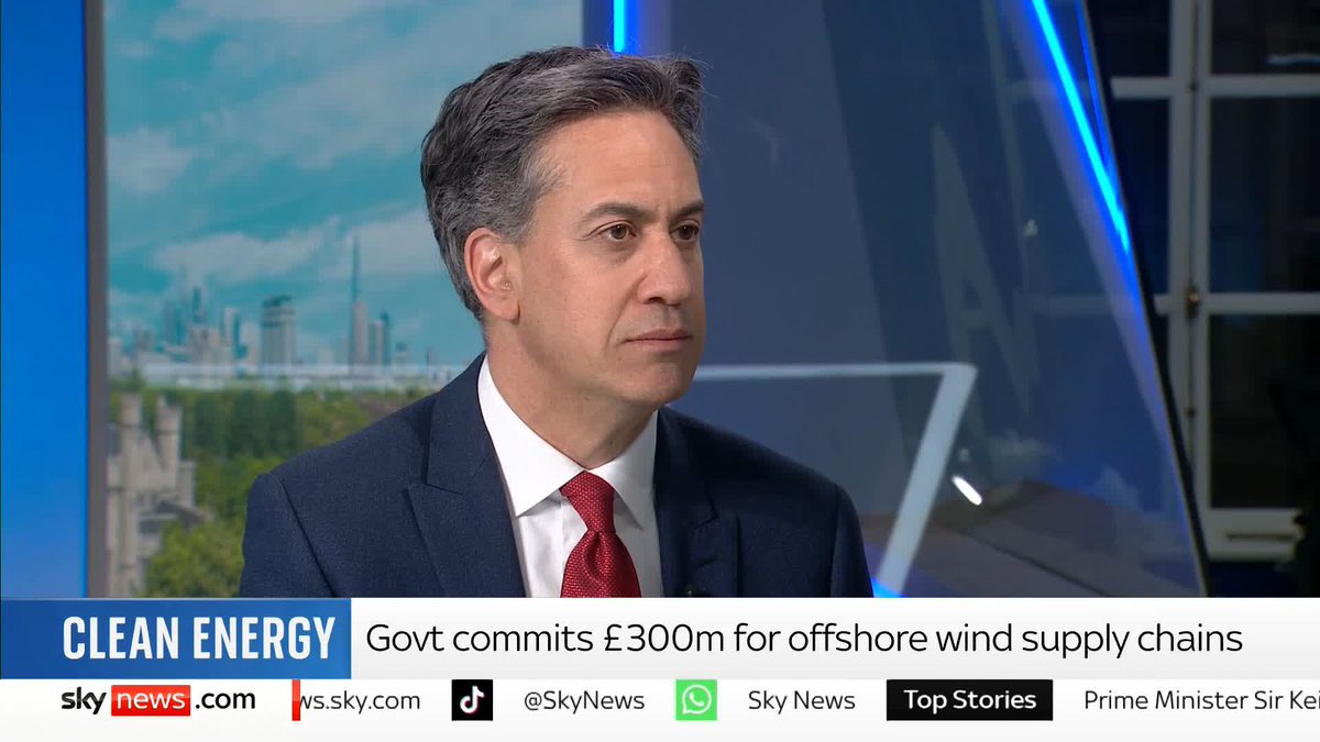 Sky's Wilfred Frost questions the Energy Secretary Ed Miliband on whether UK gas prices would decrease if the tax rate of 78% on energy companies was lowered by the government. 📺 Sky 501, Virgin 602, Freeview 233 and YouTube