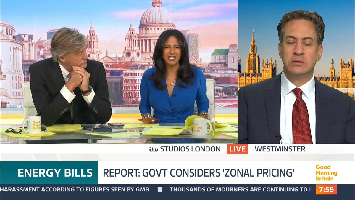 Households in the South face paying more for electricity under plans being considered by the government -- with prices determined by supply and demand in each area. ranvir singh questions Ed Miliband.
