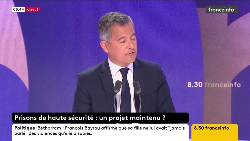 🔴➡️ "Les Français doivent voir que si des gens attaquent les prisons, c'est parce qu'on leur fait très mal. Ce que nous faisons est extrêmement dur et fait réagir des mafieux, des trafiquants qui se pensaient impunis", dit Gérald Darmanin.