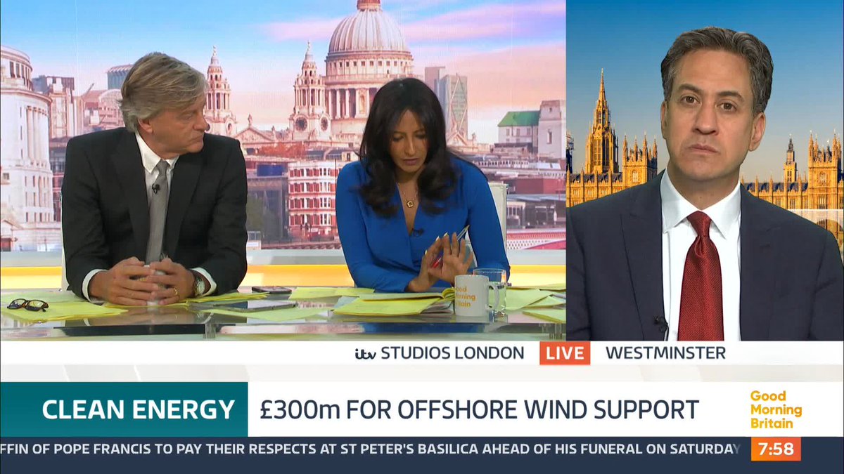 .ranvir singh questions Ed Miliband about whether the UK net zero target is realistic.