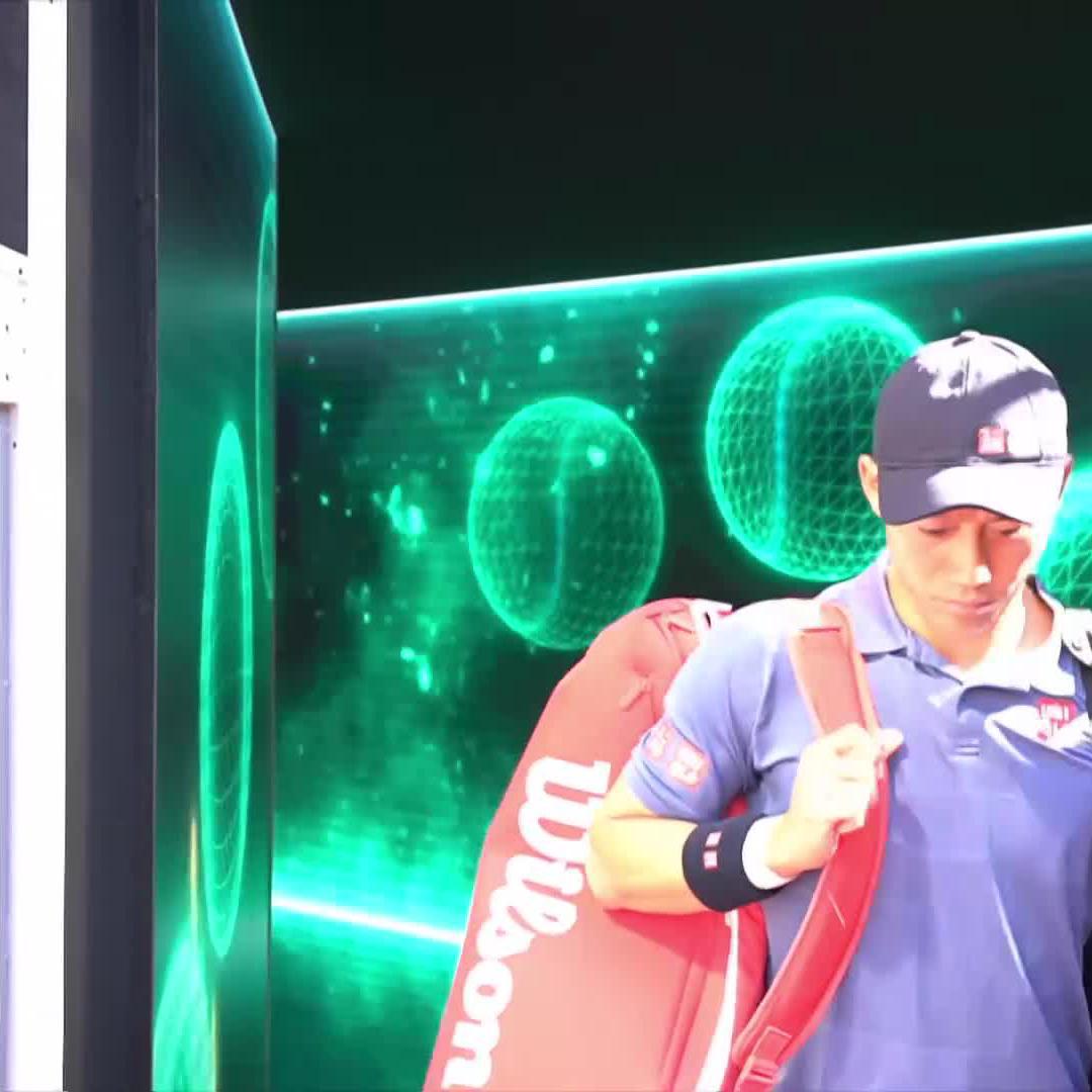 Start your day with Vitamin Kei 🫶 2014 runner-up Kei Nishikori enters the Pista Manolo Santana for his opener at the 2025 #MMOpen! Stream it live: