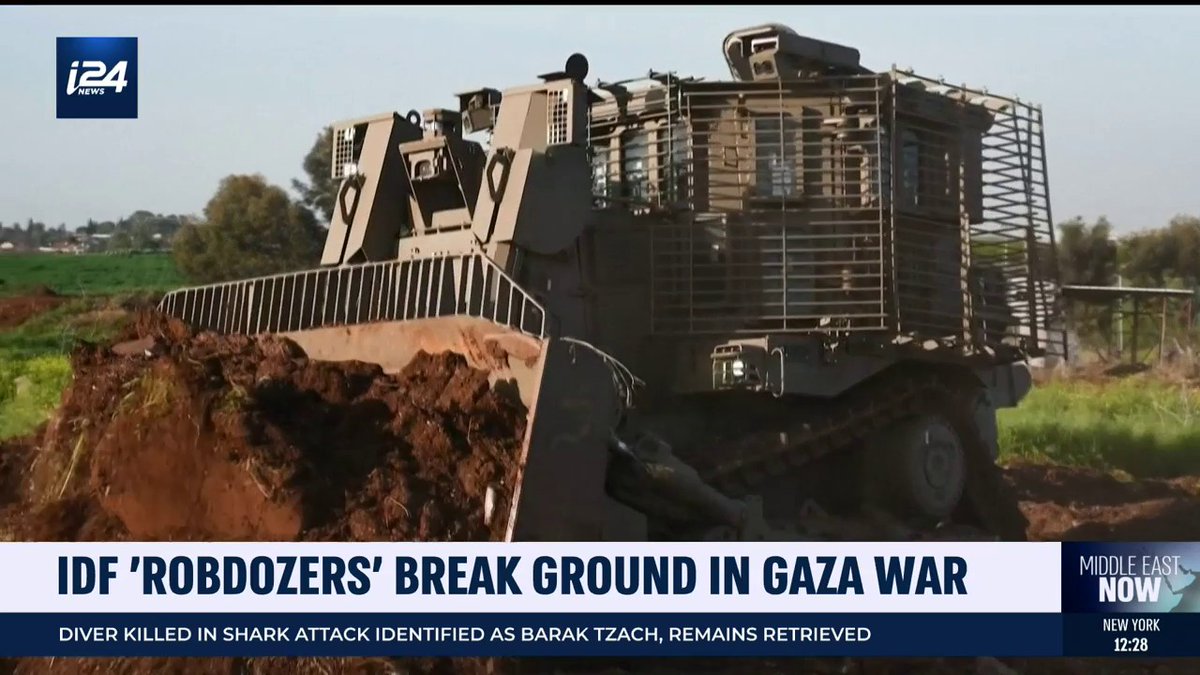 The Robdozer, run remotely, is the future of automated combat – promising to replace drivers inside D9 bulldozers and save soldiers' lives