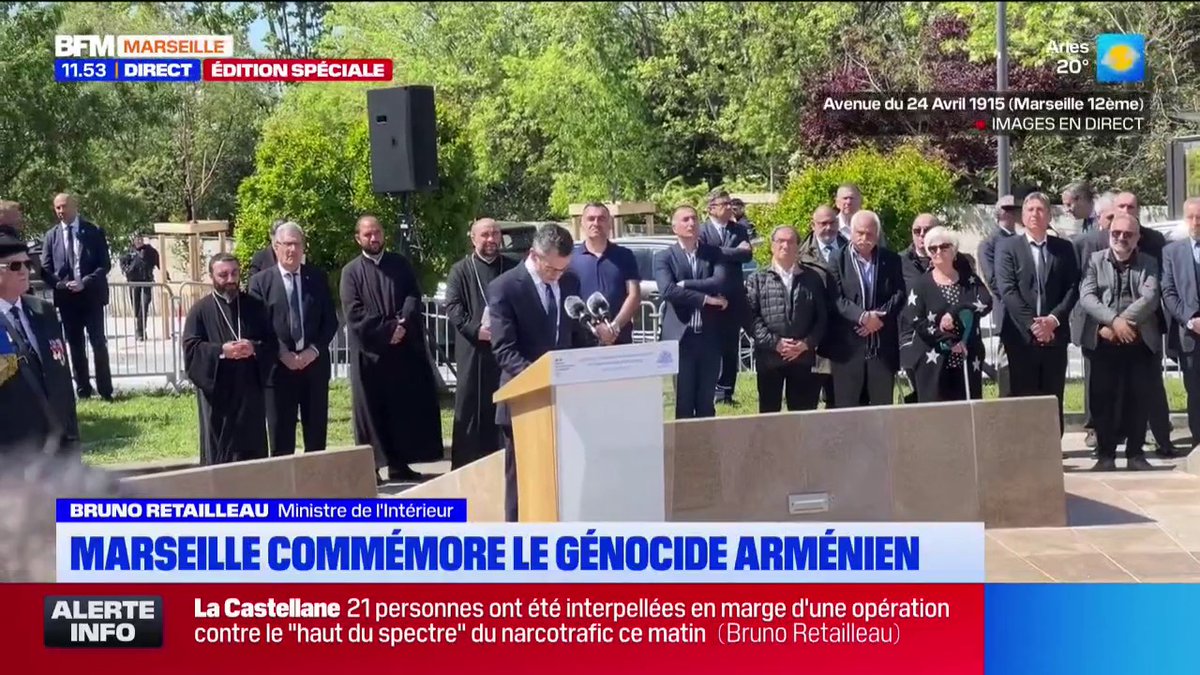 "L'horreur indicible": Bruno Retailleau commémore le génocide arménien à Marseille