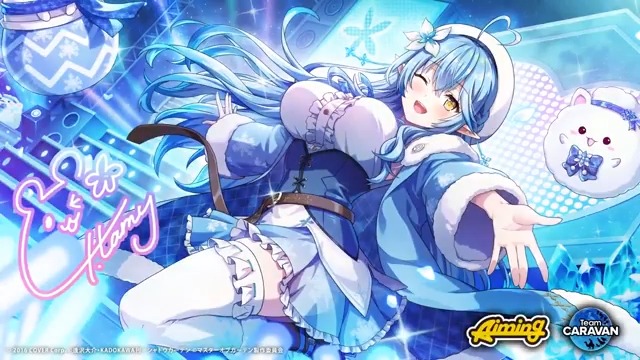 【新キャラクター予告】 5/1(木)13:00より 「[蒼雪に咲く華]雪花ラミィ」が登場いたします！ お楽しみに！ ▼YouTubeでも公開中！ #陰の実力者 #カゲマス #雪花ラミィ #ホロライブ
