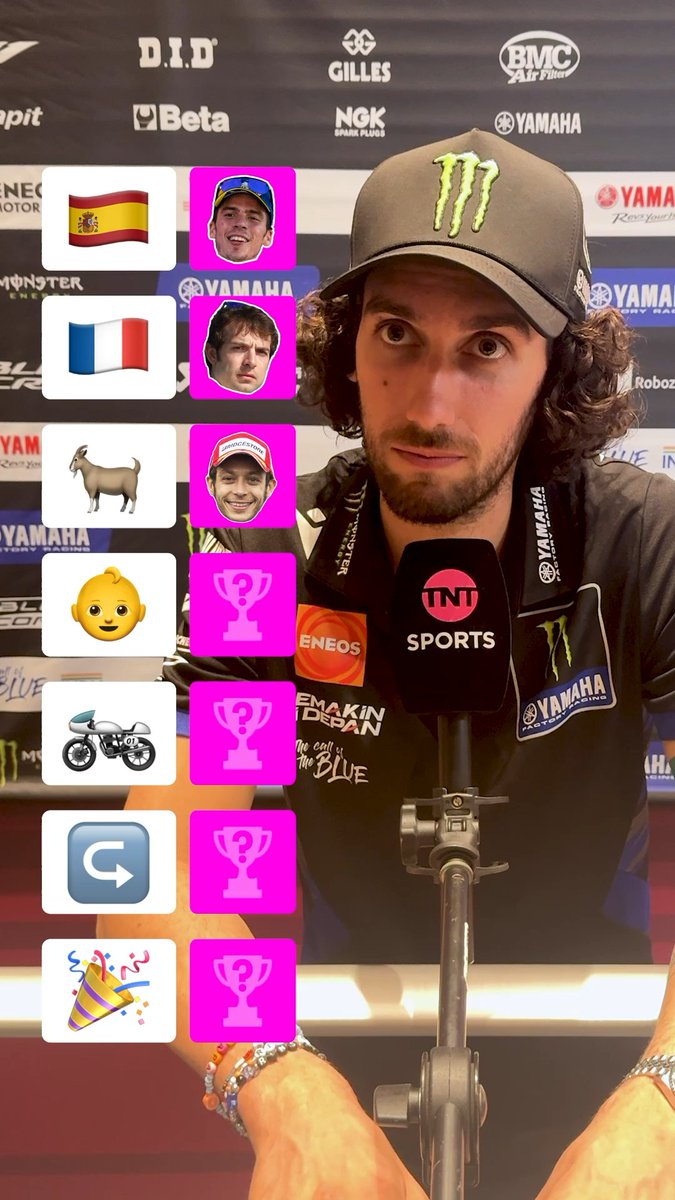 Shhh Mir might be listening 🤫😂 We play a game of name the best with Alex Rins ahead of the #SpanishGP 🤔 #MotoGP