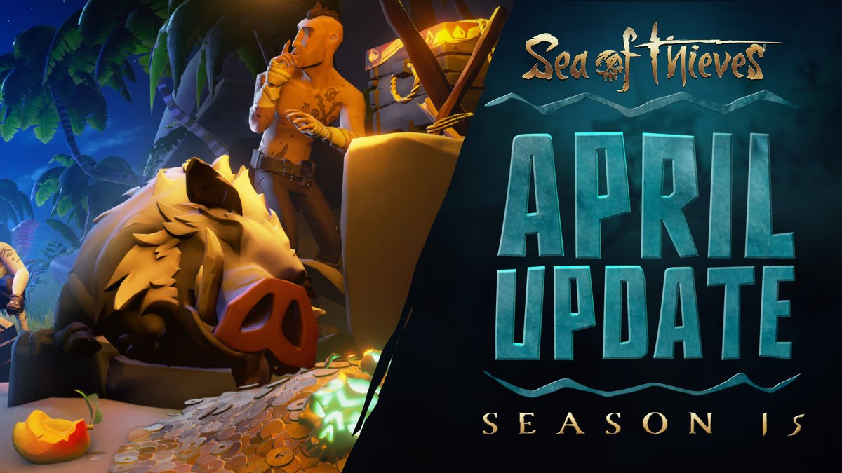 The final update of Sea of Thieves Season 15: Wild Things has surfaced, introducing wild boars, new Hunter's Call Voyages to track down rampaging Megalodons, fresh Commendations and cosmetics to earn and more! Release notes: