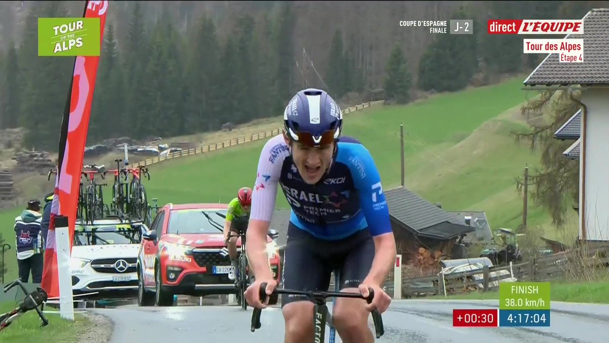 Thymen Arensman remporte une étape folle sur le Tour des Alpes, et prend même la tête du général devant Michael Storer ! #lequipeVELO #TotA