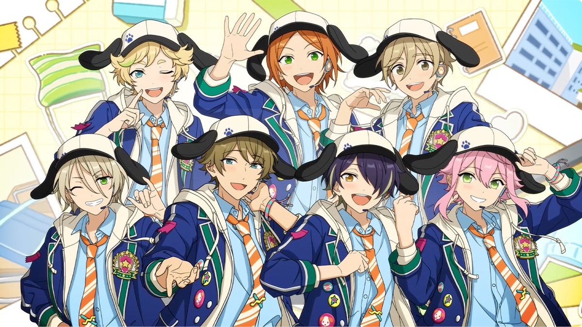 【10大発表⑤】 ╭━━━━━━━━━━━━━╮ SELECTION 10 UNIT SONG ╰━━ｖ━━━━━━━━━━╯ ┏━━ 💚💌【𝟘𝟙】✏💛 僕のウィーク・ポイント ━━┛ シャッフルユニットメンバーを先行発表❗️📢 #あんスタ10周年生配信