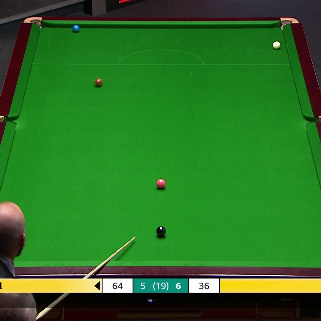 "Lucky Luca!" Luca Brecel with some extraordinary pots to level the match at 6️⃣-6️⃣ against Ryan Day! #WorldChampionship