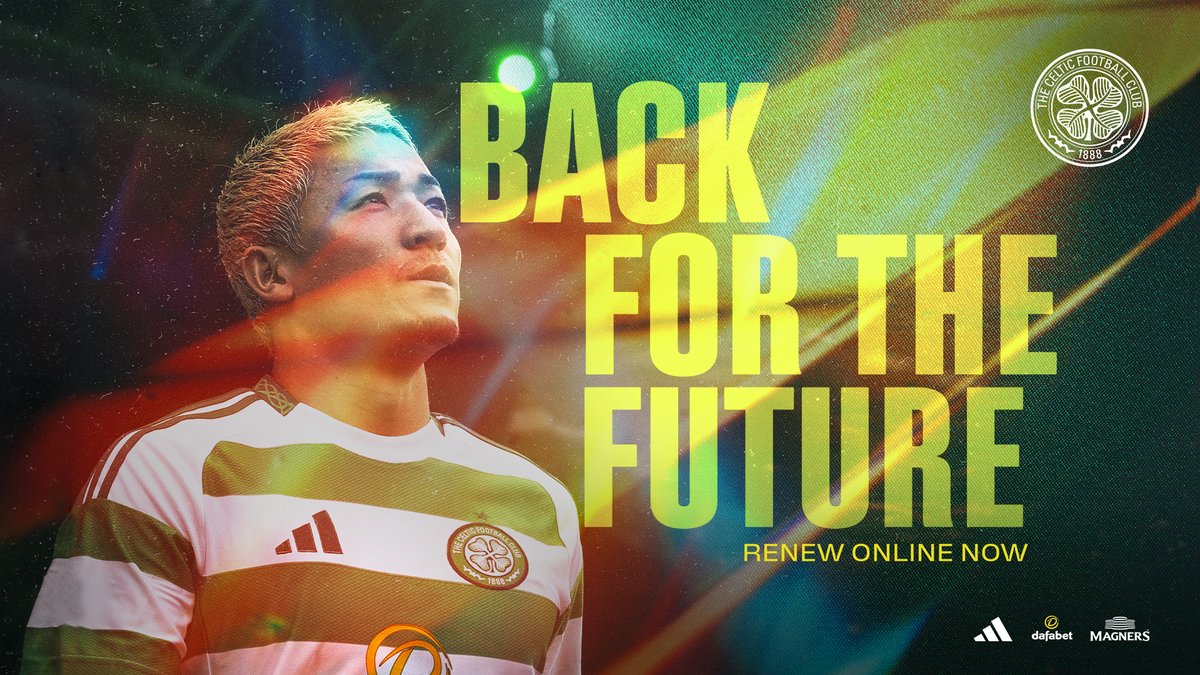 💚 There are moments in football when your heart is filled with anticipation. When the future is unwritten and full of promise. That moment is now; we’re back, for the future. The #CelticFC 2025/26 Season Ticket renewal window is now open! 🎟️