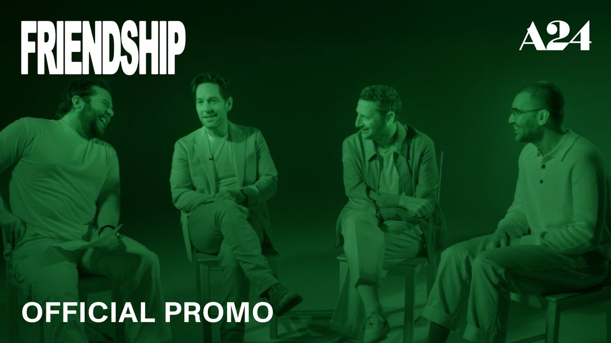 Men will only talk about their feelings if it's in total darkness and shot on the camera from Dune 2. A night vision interview with FRIENDSHIP writer-director Andrew DeYoung and stars Tim Robinson, Paul Rudd, and Eric Rahill.