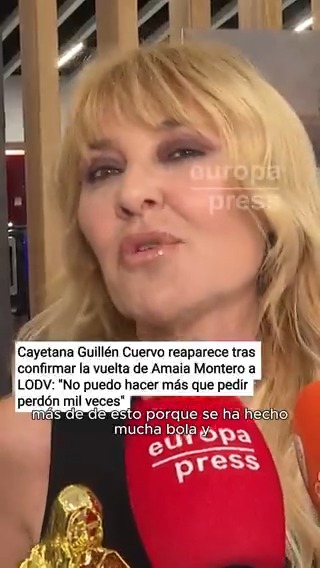 ✨ Cayetana Guillén-Cuervo vuelve a confirmar la vuelta de Amaia Montero a ‘La Oreja de Van Gogh’ 🫰🏻