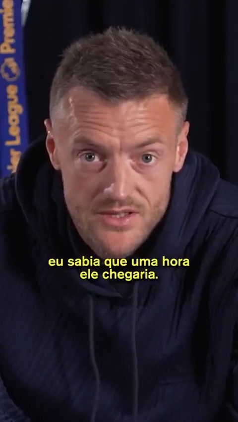 Bastante abalado, assim que Vardy se despediu do torcedor do Leicester, e deixou um recado meio enigmático... 🥲💙