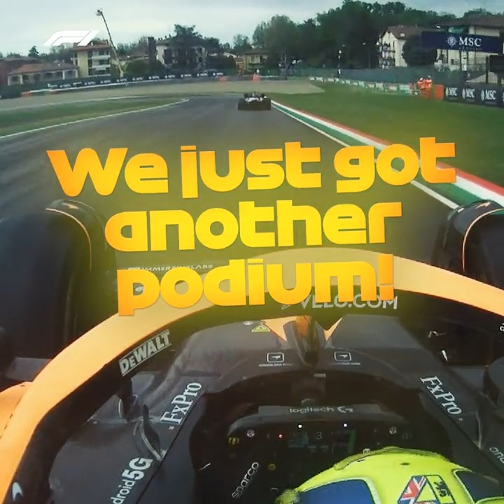 ON THIS DAY, three years ago, lando finished P3 in imola becoming the only driver outside the top three teams to score a podium in 2022!