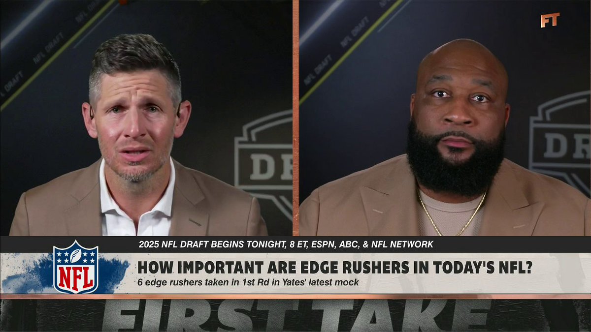 "A wide receiver ain't gon' help Cleveland ... get any better." Marcus Spears and Dan Orlovsky debate whether the Browns should draft Travis Hunter or Abdul Carter 🍿