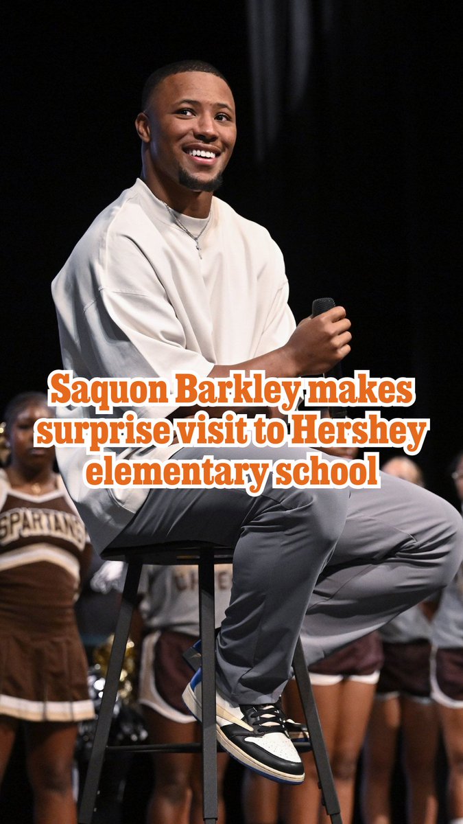 Saquon Barkley surprised a Pennsylvania elementary school with a visit. This was how the kids reacted:
