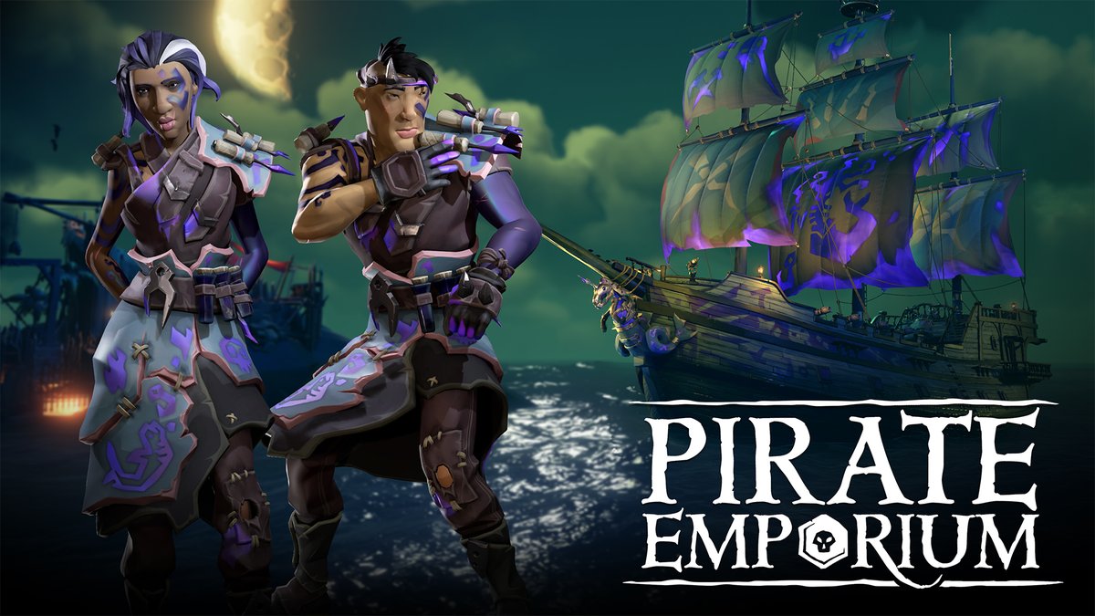 From the ink-splashed style of the Skin Scriber range to the wacky wiggling of the Waltzing Worm Emote Bundle, the Pirate Emporium's latest wares have arrived! 🪱