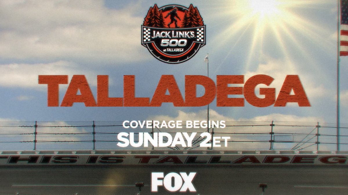 This. Is. Talladega! 😎🏁 Sunday at 2p ET on FOX.