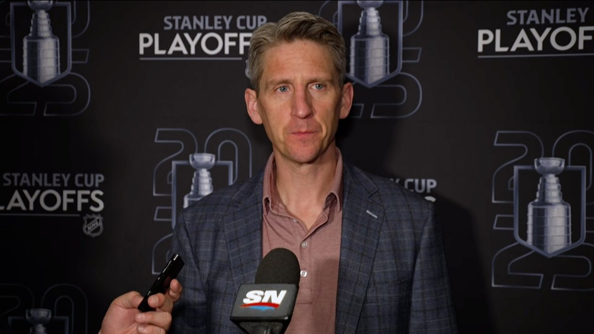 "We're very optimistic going back to Edmonton, playing in front of our fans, getting LA to play on the road." Coach Knoblauch on the #Oilers returning home to defend Rogers Place in Games 3 & 4. Enterprise | #LetsGoOilers
