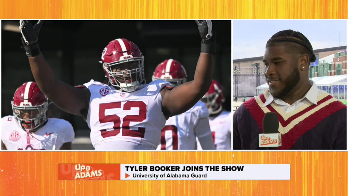 From breaking bones to blocking DROY Will Anderson, Alabama OL Tyler Booker shouts out his walk-on teammates for being the heart and soul of the team 🫡 Kay Adams | Tyler Booker🦍